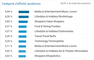 Créer son audience cible web via Google Analytics